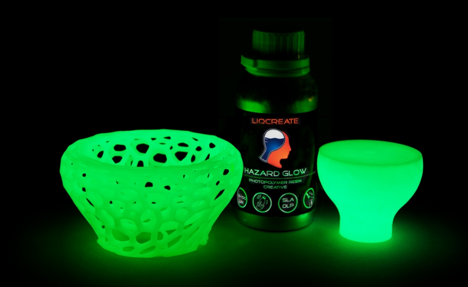 Liqcreate Hazard Glow Resina Glow in the Dark Stampa 3D SLA DLP in resina