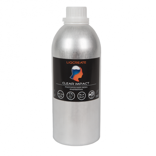 Liqcreate Resina SLA Resina DLP Clear Impact botella de 1 kg