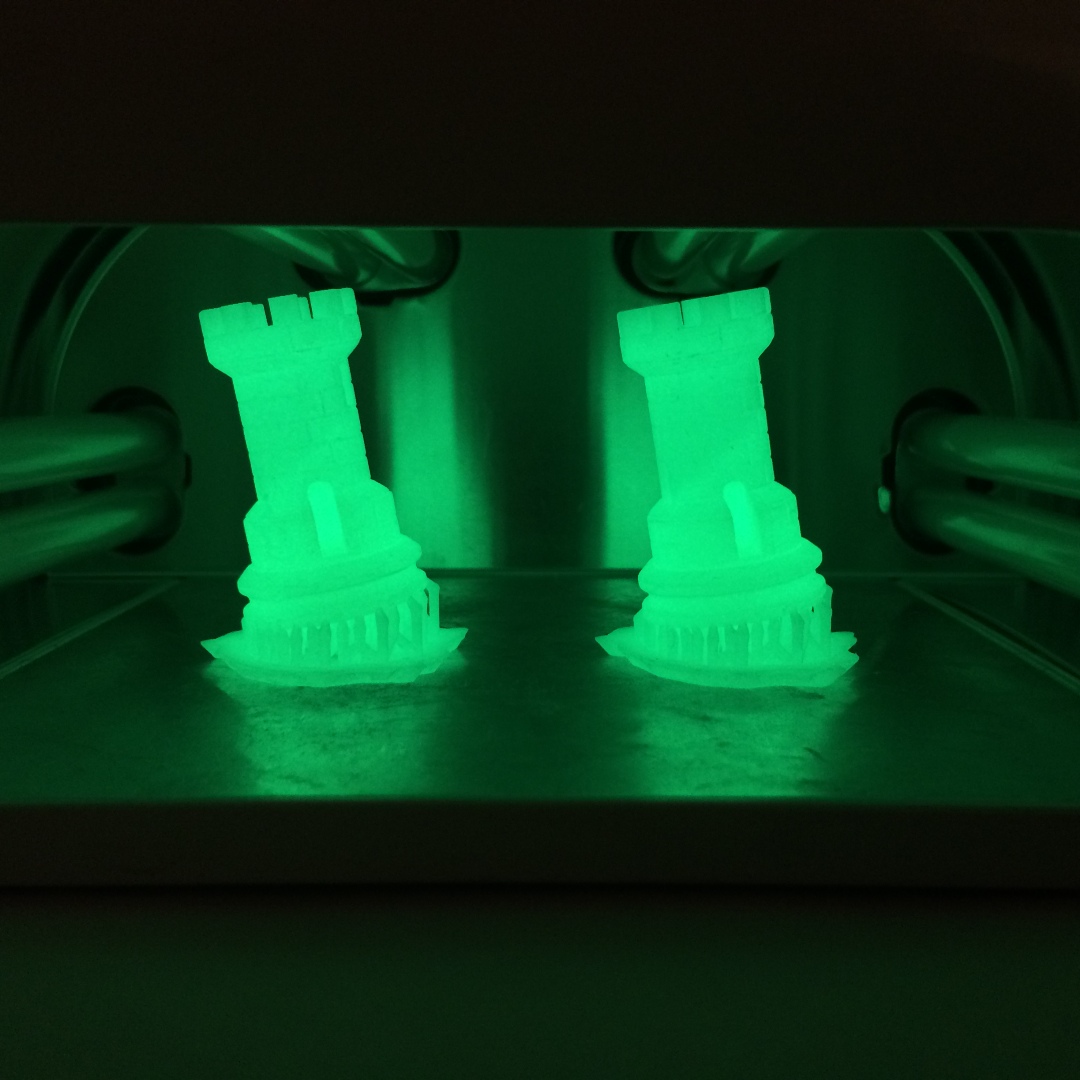 Liqcreate hazard glow in the dark resin formlabs form2 form 2 compatible moonray sprintray anycubic photon mono x elegoo mars saturn