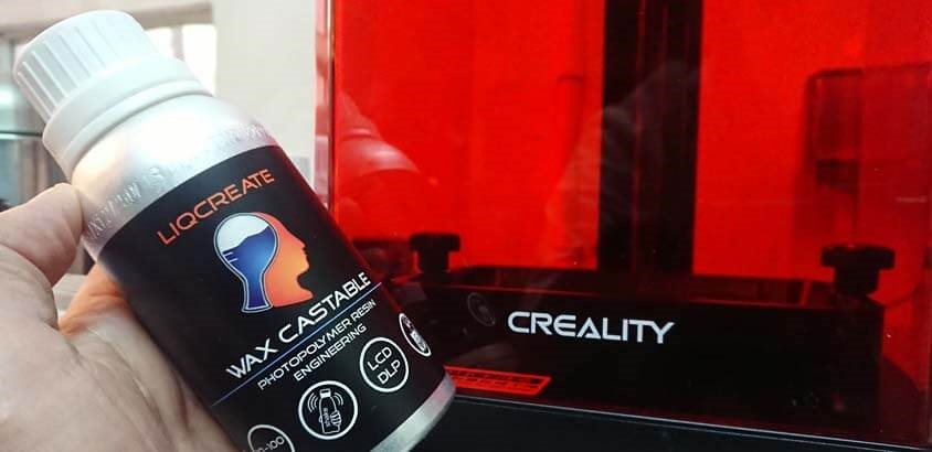 Prueba resina Liqcreate Wax Castable, sin odores y gran detalle resina resina 3dprint cerata wax castable gioielli in resina colata industriale dentale calchi argento sterling 3dprint 3d lcd msla dlp sla