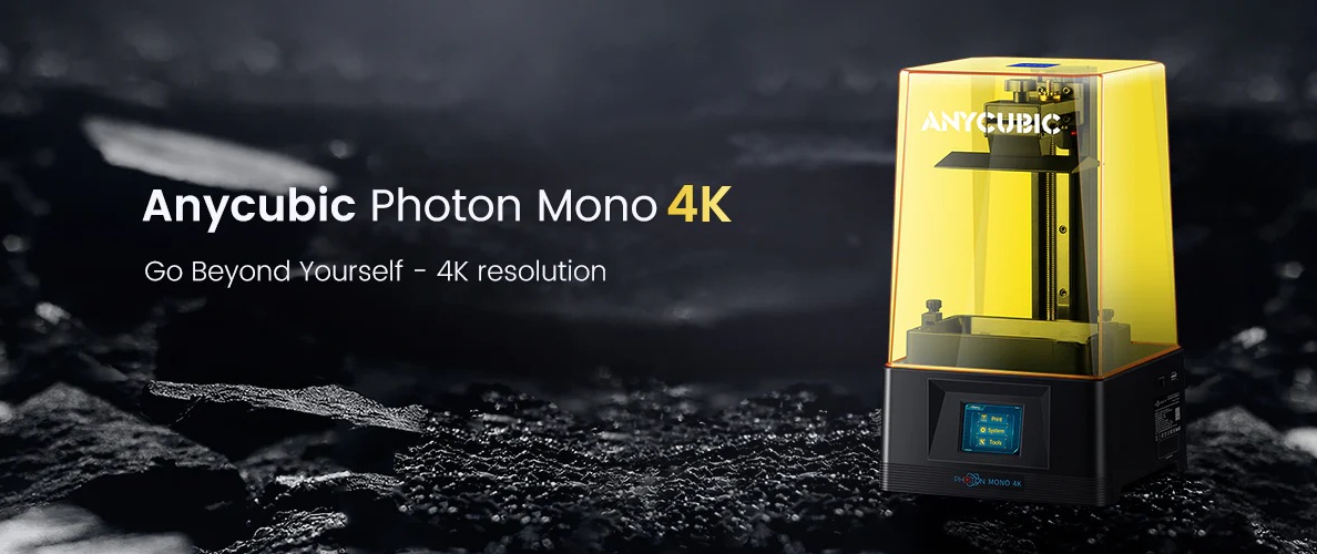 Anycubic Photon Mono 4K MSLA resin 3D‑printer with 4K monochrome LCD