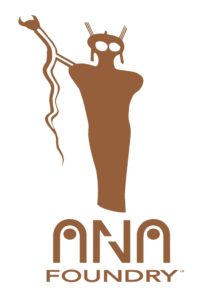 Il disegno di legge del logo della fonderia di Ana fonderà bronzi in ottone liqcreate wax castable gioielli