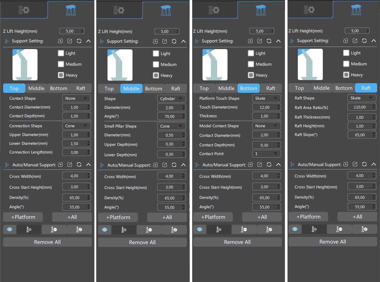 PF settings 1 D2