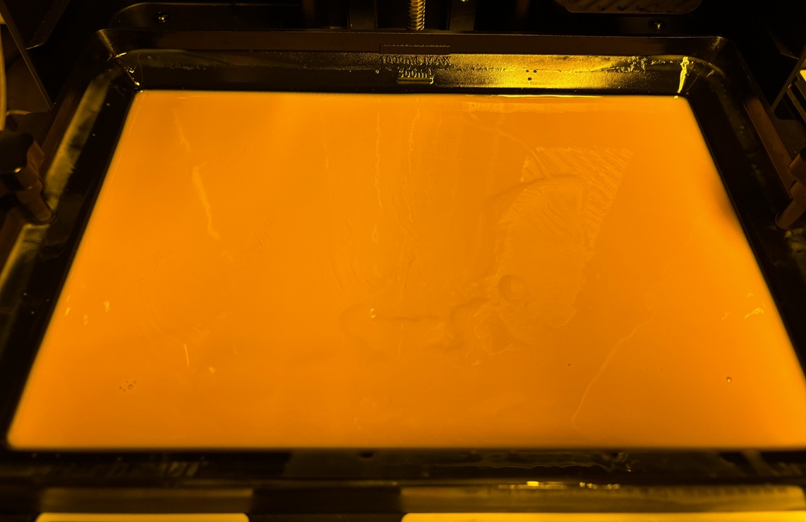 strange resin flow in liqcreate separation model 3D-print material